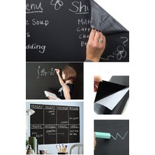 Gampus Kara Tahta Kendinden Yapışkanlı Rulo Yazı Tahtası Silinen Sticker 45X200