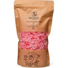 Natural Ayak Bakım & Banyo Tuzu Gül 1000 gr Türkiye Menşeli Doğal İçerik ile Yumuşatıcı Etki