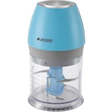 Arçelik 450 Watt Çift Bıçaklı Mavi Doğrayıcı, Pratik ve Hızlı Kesim