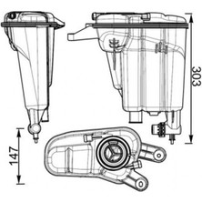 Mahle Mllzngzr 8MA376741-764 Radyatör Yedek Su Deposu A4-A5 08- Febi 103414 Crt 95 000S