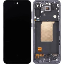 OEM Samsung A556 A55 LCD Ekran Çıtalı OLED Büyük Inç - Siyah