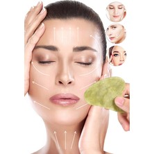 Gampus Doğaltaş Yeşim Kalp Gua Sha Masaj Taşı