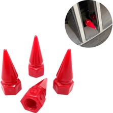 Otohousse Sivri Mermi Sibop Kapağı Plastik 4'lü 32MM Kırmızı