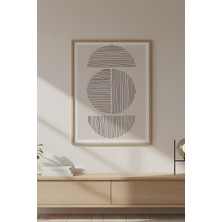 Huhuli Ahşap Çerçeveli Minimalist Tablo HUHU576