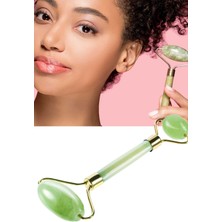 Gampus Yeşim Taşı Jade Roller Çift Taraflı Yüz Masaj Aleti