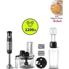Allians 1200W Çok Fonksiyonlu Mutfak Blender Seti, Doğrayıcı, Çırpıcı ve Karıştırıcı