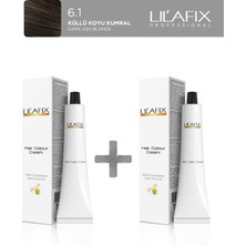 Lil'afix 2'li Tüp Boya 60 ml 6.1 Küllü Koyu Kumral