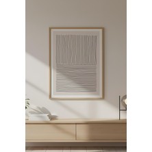 Huhuli Ahşap Çerçeveli Minimalist Tablo HUHU575