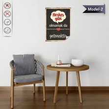 Akıllı Kağıt Statik Tutunma Özellikli Tablo - Poster Mizah (Model -2)