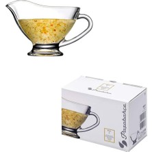 PremiumPort Şık Kulplu Sosluk 125 mm 160 Cc, Orjin Kutulu, Dayanıklı Tasarım