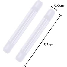 Optic Plus Silikon Kaydırmaz Kulak Koruyucu Sap Koruma Şeffaf / Beyaz 1 Çift