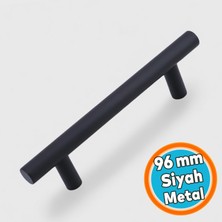 Nzb Metal Kulp 96 mm 9.6 cm Mobilya Mutfak Çekmece Dolap Dolabı Kulpu Kulbu Kulplar Mat Siyah