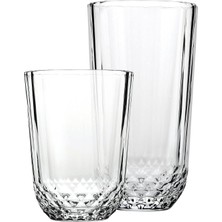 PremiumPort Şık 12 Parça Su Bardağı Seti, Modern ve Dayanıklı Tasarım