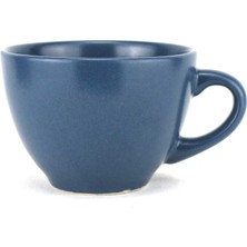 HanBazari Klasik Mavi Seramik Latte Fincanı