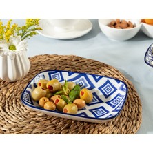 Madame Coco Rêve Bleu Carre Tabak - Mavi - 17,5x12,5 Cm