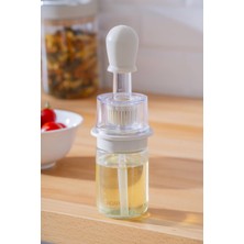 PremiumPort Pratik Cam Yağdanlık, Silikon Fırçalı, 180 Ml, Şık ve Kullanışlı Tasarım