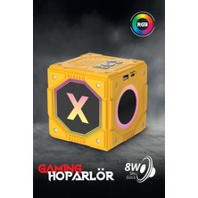 Piranha 7848 Kablosuz Tws Rgb Bluetooth Hoparlör | 8W Ses Gücü | Bt 5.3 | USB & Tf Kart Girişli