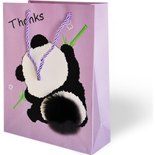 Muka 18X24 Lüks Karton Çanta Varak Baskılı  Tek Pakette 4 Farklı Desen 12 Adet