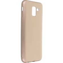 Buğz Samsung Galaxy J6 Kılıf First Silikon - Gold