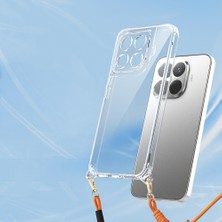 Kılıfolog 15T Pro Kılıf Airbagli Takılabilir Askı Aparatlı Zore Snap Silikon Kapak - Şeffaf