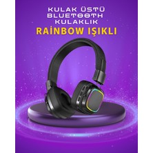 Calperia Renkli Işık Efektli Bluetooth 5.3 Müzik Kulaklığı - Lisinya