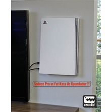 Crodle Ps5 Için Duvar Standı ve Masa Altı Montaj Standı Yerden Tasarruf Rahat Hava Akışı