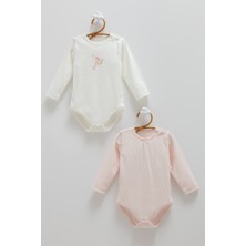Caramell 9-24 Ay Arası All Time Girl Jakarlı Ikili Body - Pembe