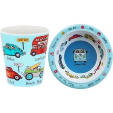 Tyrrell Katz Melamin Kase ve Alıştırma Bardağı Set - Cars
