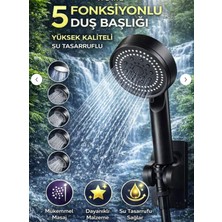 Floria 5 Fonksiyonlu Duş Başlığı | Yüksek Basınçlı, Su Tasarruflu, Masaj Etkili, Dayanıklı Duş Başlığı