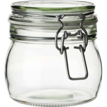 PremiumPort Şeffaf 500 ml Cam Kavanoz, Güvenle Saklama ve Sunum Için Ideal