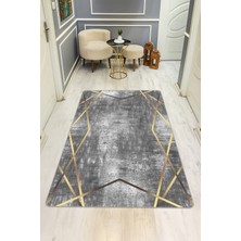 Dolce Mariee Eskitme Desenli Dijital Baskı Kaymaz Taban Halı H0075