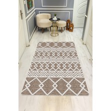 Dolce Mariee Etnik Desenli Dijital Baskı Kaymaz Taban Halı H0815