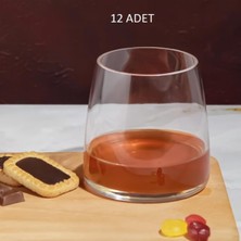 PremiumPort Şık 375 cc Su Bardakları, 12'li Paket, Günlük Kullanım Için Uygun