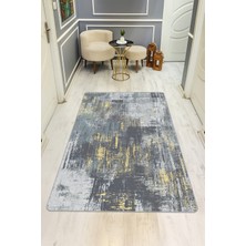 Dolce Mariee Eskitme Desenli Dijital Baskı Kaymaz Taban Halı H0083