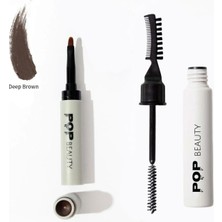 Pop Beauty Kaş Sabitleyici ve Şekillendirici & Kaş Pomadı, 2'li Kaş Bakım Seti
