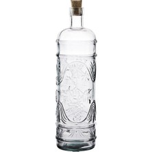 PremiumPort Salkım Desenli 1 Litre Yağ Şişesi, Şık ve Pratik Tasarım