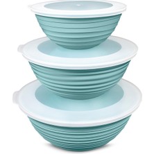 Mutfak Köşesi Galaxy 3'lü Kapaklı Saklama Kabı Seti - 3lü Set 3lt 2lt 1lt