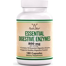 Double Wood Essential Digestive Enzymes (Özelsporcugıdaların'dan !!) 800MG 180 Capsul.39.