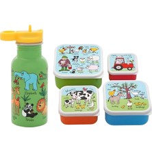 Tyrrell Katz Beslenme Kutusu ve Çelik Matara Okul Seti - Jungle