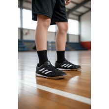 Tuğba Ortopedi Genç Çocuk Futsal Ayakkabı Kauçuk Tabanlı Siyah Erkek Çocuk İçin
