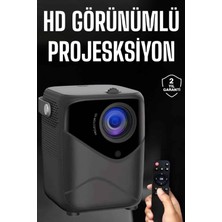 Calperia Yüksek Hd Görünümlü Taşınabilir Projeksiyon Cihazı - Lisinya