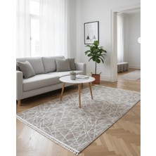 Yağmurser Lüx Yumuşak Dokulu Kaymaz Taban Halı Yolluk 3042 Vizon