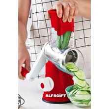 Allians Pratik Çevirme Kollu Çok Fonksiyonlu Sebze Doğrayıcı ve Rende