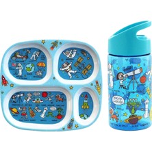 Tyrrell Katz Bölmeli Tabak ve Pipetli Matara Set - Space