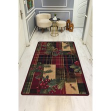 NEWORA Etnik Desenli Dijital Baskı Kaymaz Taban Halı H0204