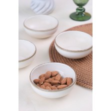 PremiumPort 4'lü Tarçın Kase Seti, 10CM, Şık ve Dayanıklı, Modern Tasarım