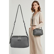 Nas Bag Kadın Siyah Yeni Sezon Omuz Çantası Çok Bölmeli Çapraz Askılı Çanta