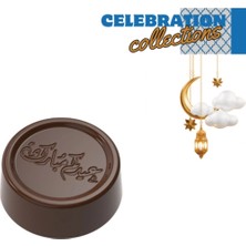 Greyas Moulds Polikarbon Yuvarlak Eid Mubarak Pralin Çikolata Kalıbı 9 gr | CM-3866