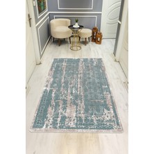 NEWORA Eskitme Desenli Dijital Baskı Kaymaz Taban Halı H0070