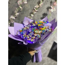 Trend Yıldızz Kelebek Buketi LED Işıklı-Çiçek-Özel Ürün-Hediyelik-25'li-Buket-Öğretmenler Günü-Sınıf Öğretmenine Hediye